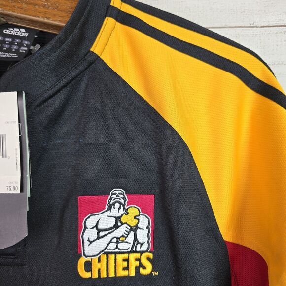 Vintage Adidas NFL Kansas City Chiefs Y2K Short Sleeve Button Top Sz M Rare 2006 - Picture 5 of 13